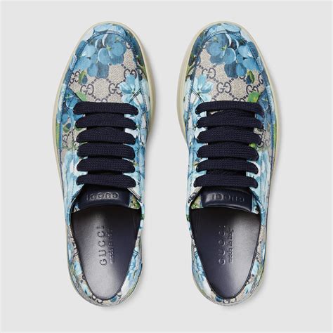 gucci blue bloom sneakers|Gucci jeweled sneakers price.